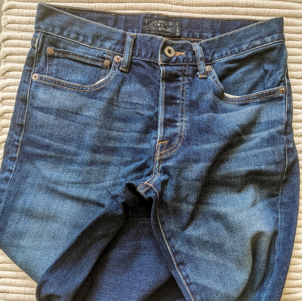Lucky Brand Button Fly Mid-rise Skinny Jeans